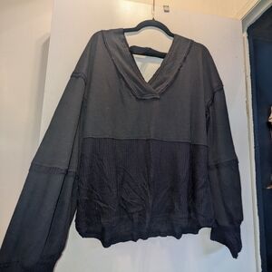 BKE Black V-Neck Sweatshirt